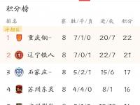 杏彩体育平台-中甲联赛：广州豹爆冷，辽宁铁人稳居第二，重庆铜梁龙紧随其后